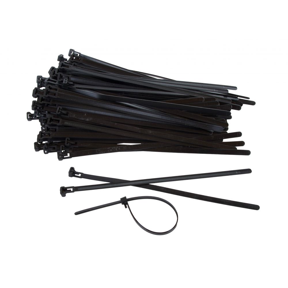 Kabelbinder wiederloesbar, Schwarz
