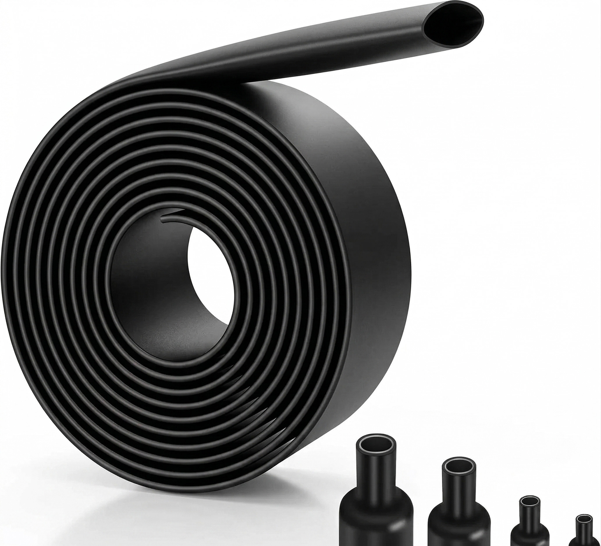 Schrumpfschlauch | 2:1 Ohne Kleber | Ø 76,2 mm | 1,0 m | Schwarz