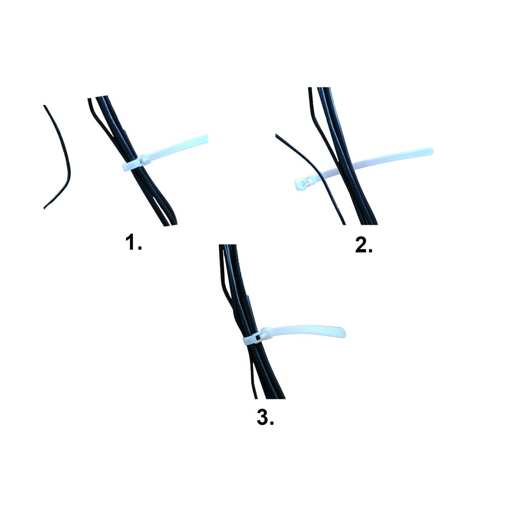 Kabelbinder wiederloesbar | 100 x 7,6 mm | Grün | 500 Stück