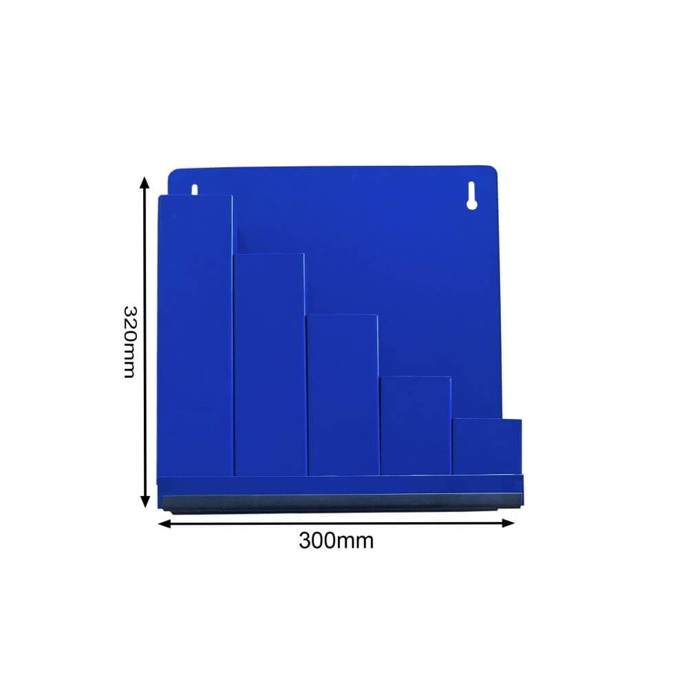 Ordnungsbox Blau - inkl. 500 Stück Kabelbinder weiß