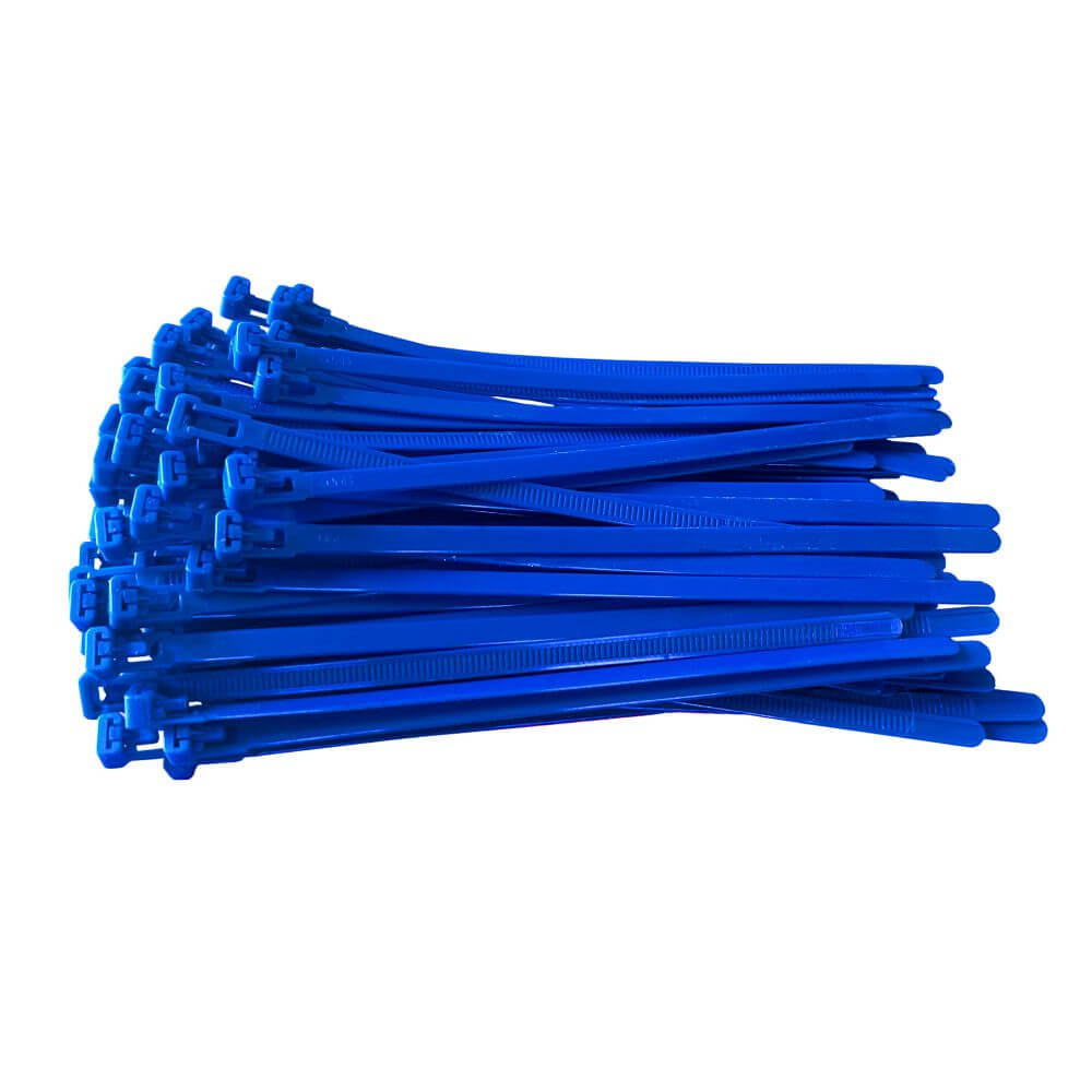 Kabelbinder wiederloesbar | 540 x 7,6 mm | Blau | 200 Stück