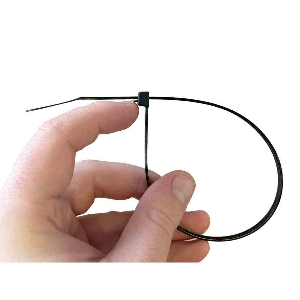 Kabelbinder wiederloesbar | 300 x 4,8 mm | Schwarz | 200 Stück