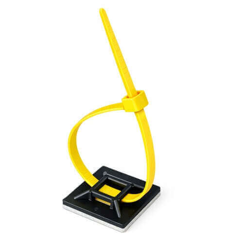 Klebe- / Schraubsockel - Schwarz & Weiß