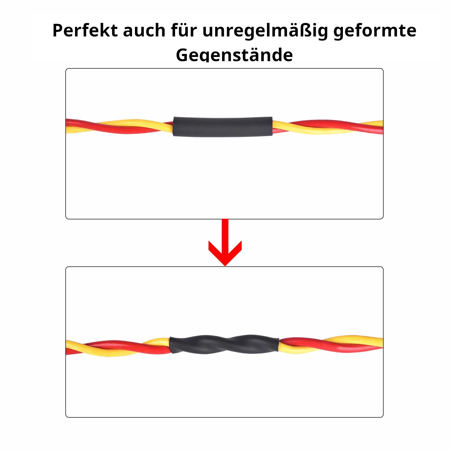 Schrumpfschlauch | 2:1 Ohne Kleber | Ø 76,2 mm | 1,0 m | Schwarz