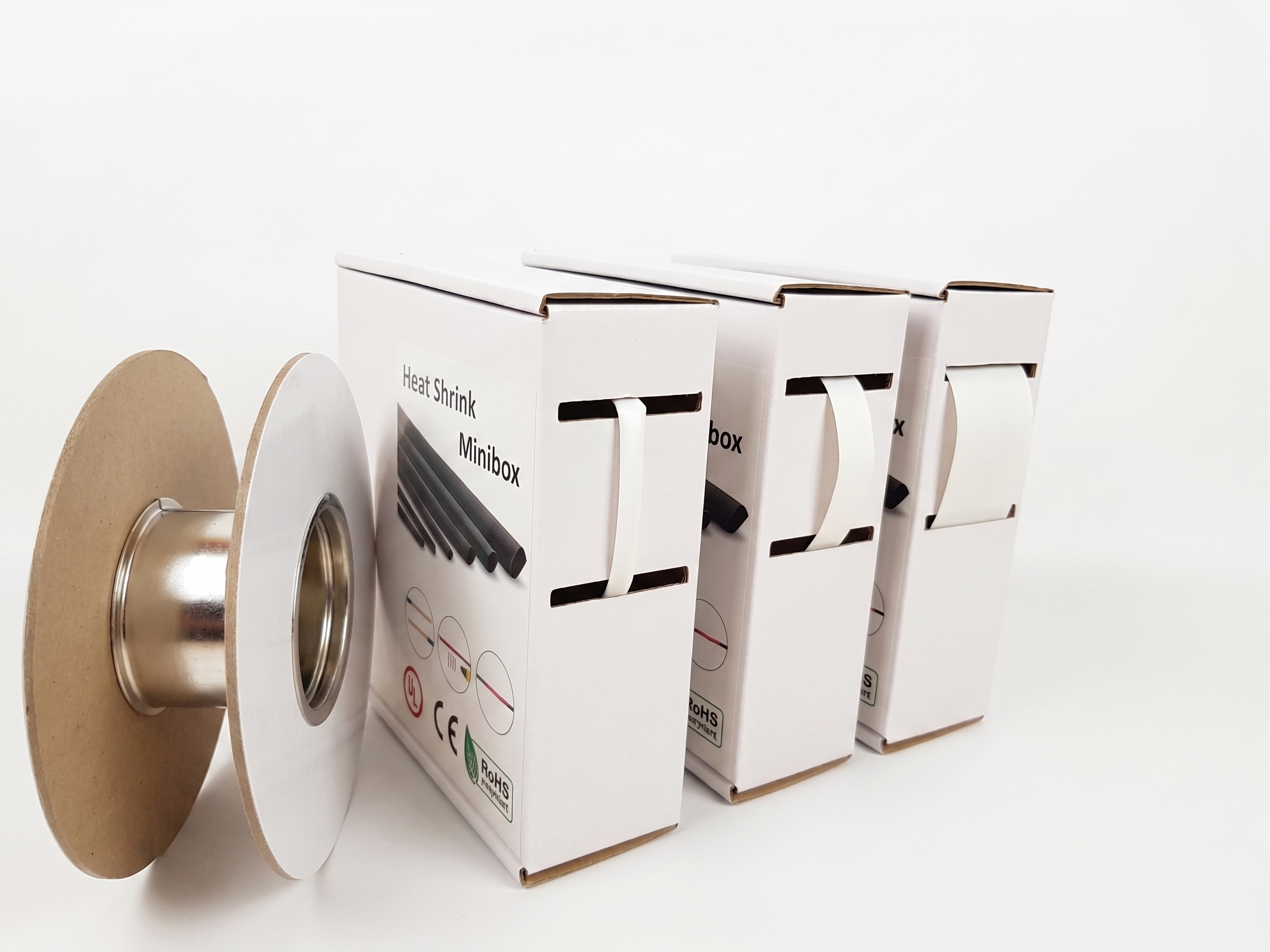 Schrumpfschlauch Minibox, Weiß