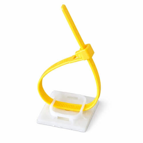 Klebe/Schraubsockel | 38,0 x 38,0 mm | Weiß | 100 Stück