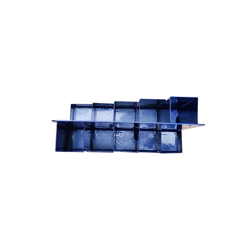 Ordnungsbox Blau Doppelt - inkl. 1000 Stück Kabelbinder schwarz u weiß